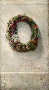 Bloemenkrans door John La Farge