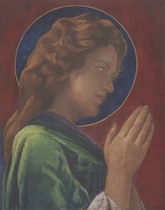 Een heilige door John La Farge or Lafarge