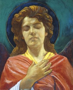 Hoofd van een engel door John La Farge or Lafarge