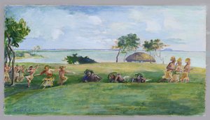 Militaire dans in Samoa door John La Farge or Lafarge