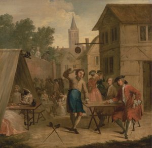 Hob verkoopt bier op de kermis