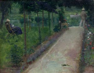 Een Grijze Zomerdag, Grez door John Lavery