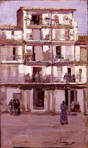 Huis in Tanger door John Lavery