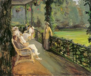 De Veranda, 1912 door John Lavery