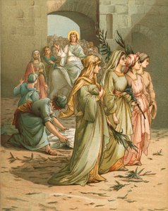 Christus komt aan in Jeruzalem