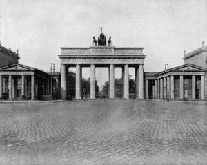 Brandenburger Tor in Berlijn, Duitsland door John Lawson Stoddard