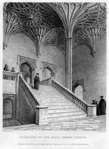 Trap naar de Hal, Christ Church, Universiteit van Oxford, 1833