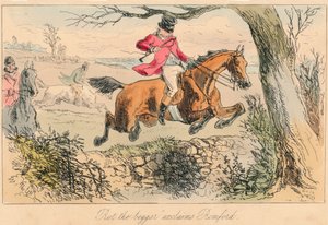Rot de bedelaar roept Romford, 1865 door John Leech, Hablot Knight Browne