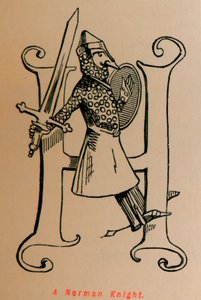 Een Normandische ridder, ca. 1860 door John Leech