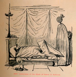 Verschrikkelijke verschijning van de Schaduw van Remus aan Romulus, 1852