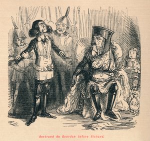 Bertrand de Gourdon voor Richard, ca. 1860, ca. 1860 door John Leech