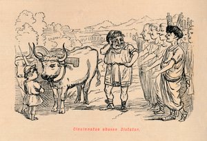 Cincinnatus gekozen tot dictator, 1852