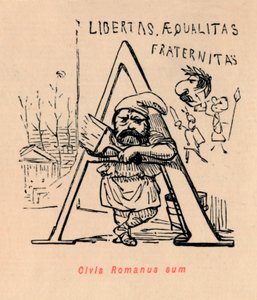 Civis Romanus sum, 1852 door John Leech