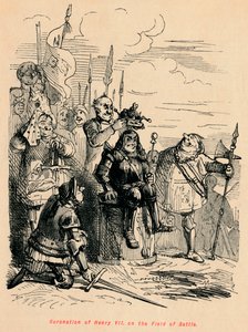 Kroning van Hendrik VII op het slagveld
