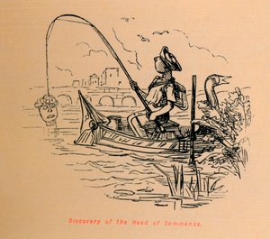 Ontdekking van het hoofd van Summanus, 1852 door John Leech