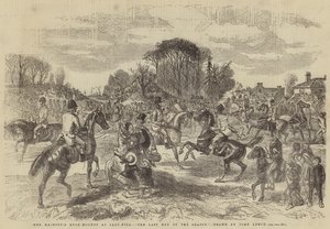 De Buck-Hounds van Hare Majesteit bij Salt-Hill, De Laatste Dag van het Seizoen door John Leech