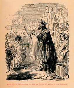 Koning Edward introduceert zijn zoon als Prins van Wales aan zijn onderdanen, ca. 1860