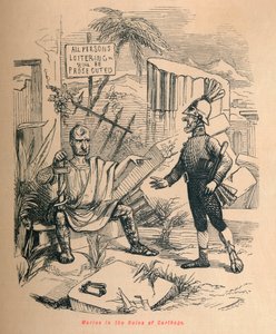 Marius in de Ruïnes van Carthago, 1852 door John Leech
