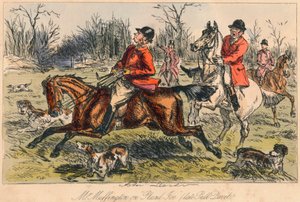 Mr Muffington op Placid Joe late Pull Devil, 1865 door John Leech