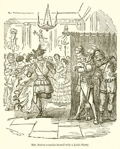 Mevrouw Sextus troost zichzelf met een klein feestje