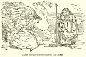 Numa Pompilius herinnert zich de grot door John Leech