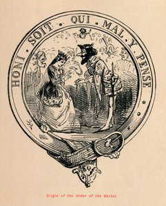 Oorsprong van de Orde van de Kousenband, c1860