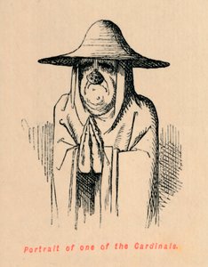 Portret van een van de kardinalen, c1860 door John Leech