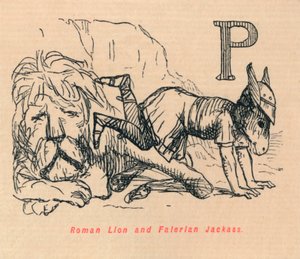 Romeinse leeuw en Faleriaanse ezel, 1852