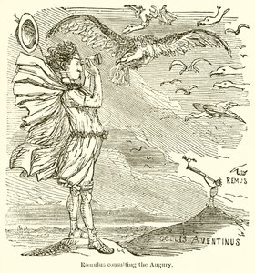Romulus Raadpleegt de Auguren
