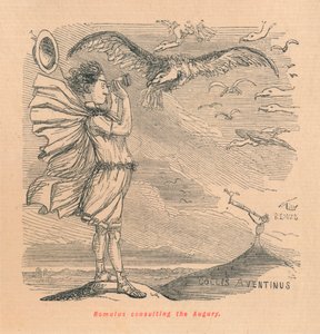 Romulus raadpleegt de Augury, 1852