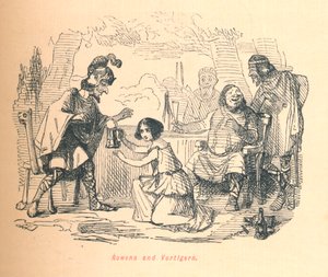 Rowena en Vortigern, ca. 1860