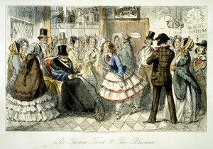 Water drinken bij Handley Spa, 1845 door John Leech