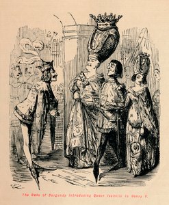 De hertog van Bourgondië introduceert koningin Isabella aan Hendrik V, c1860