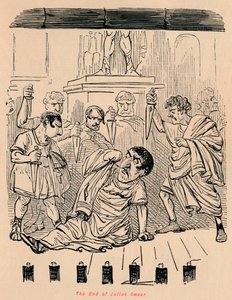 Het einde van Julius Caesar, 1852 door John Leech