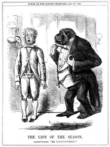 De leeuw van het seizoen, 1861 door John Leech