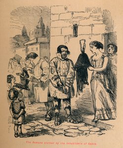 De Romeinen gekleed door de inwoners van Capua, 1852 door John Leech