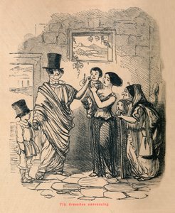 Tib Gracchus campagne voeren, 1852 door John Leech