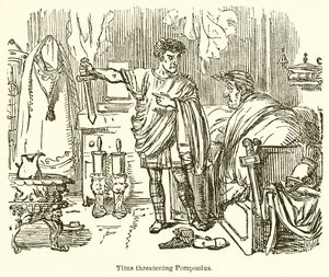 Titus Bedreigt Pomponius door John Leech