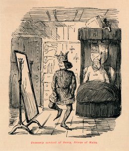 Onbetamelijk gedrag van Hendrik, prins van Wales, ca. 1860