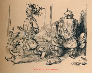 Wie durft Marius te doden, 1852 door John Leech