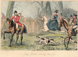 Lucy Glitters wijst de weg door John Leech and Hablot Knight Browne