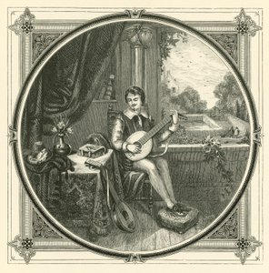 Wie heeft geen liefde gevoeld (gravure) door John Leighton
