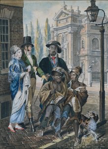 Wereldse Mensen die Schoorsteenvegers en hun Meester ondervragen voor Christ Church..., 1811-ca. 1813