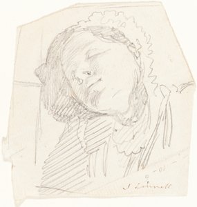 Een Rustende Vrouw door John Linnell