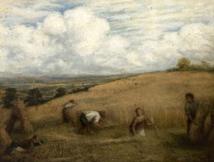 Oogsten, 1857 door John Linnell
