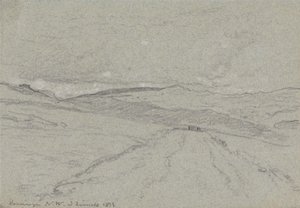 Bergzicht in Noord-Wales door John Linnell