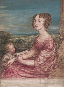 Mevrouw William Wilberforce en Kind door John Linnell