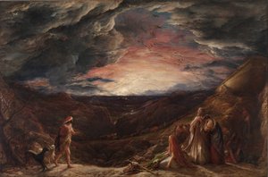Noach: De Vooravond van de Zondvloed, 1848 door John Linnell
