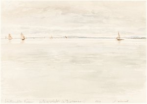 Zeilboten op de Southampton-rivier