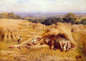 De middagrust, 1862 door John Linnell
